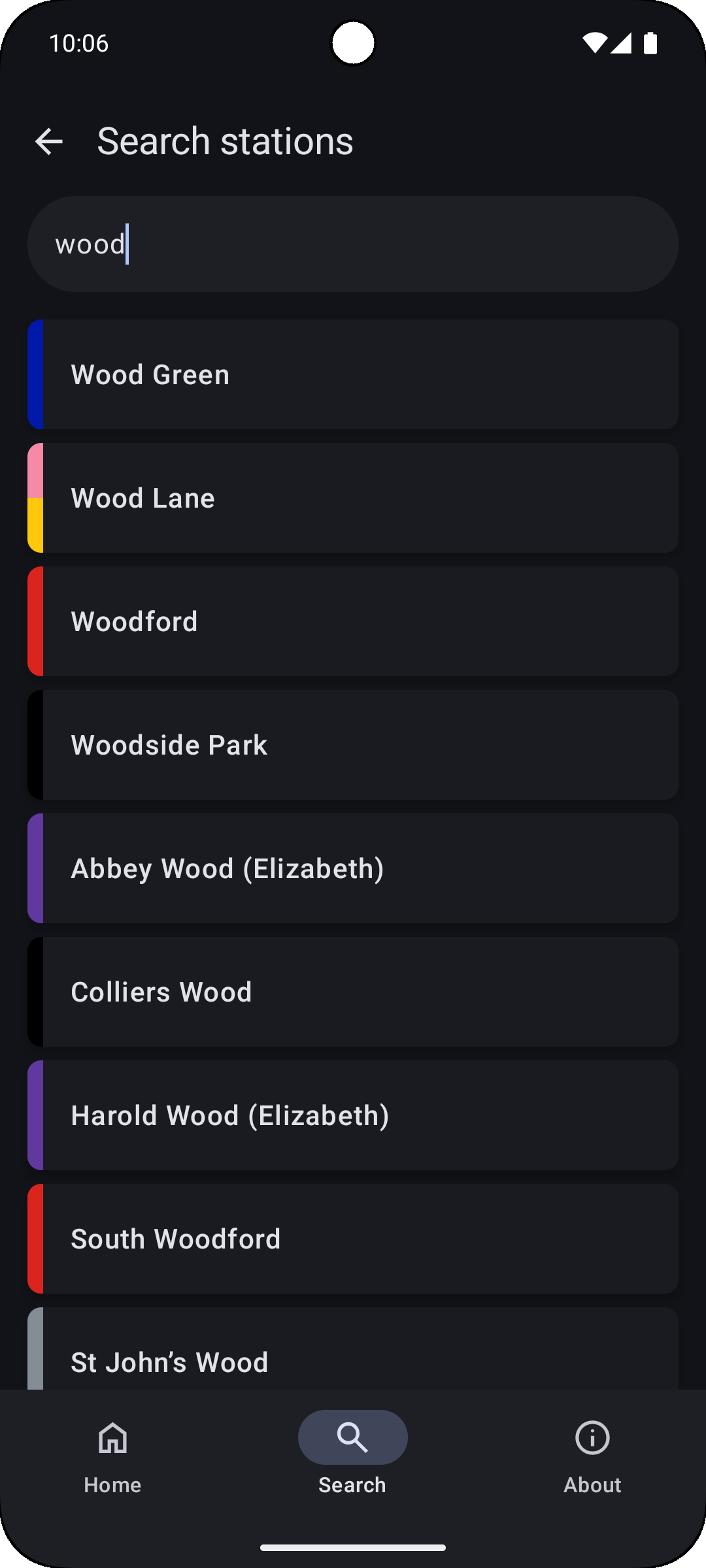 Search for stations Search for stations